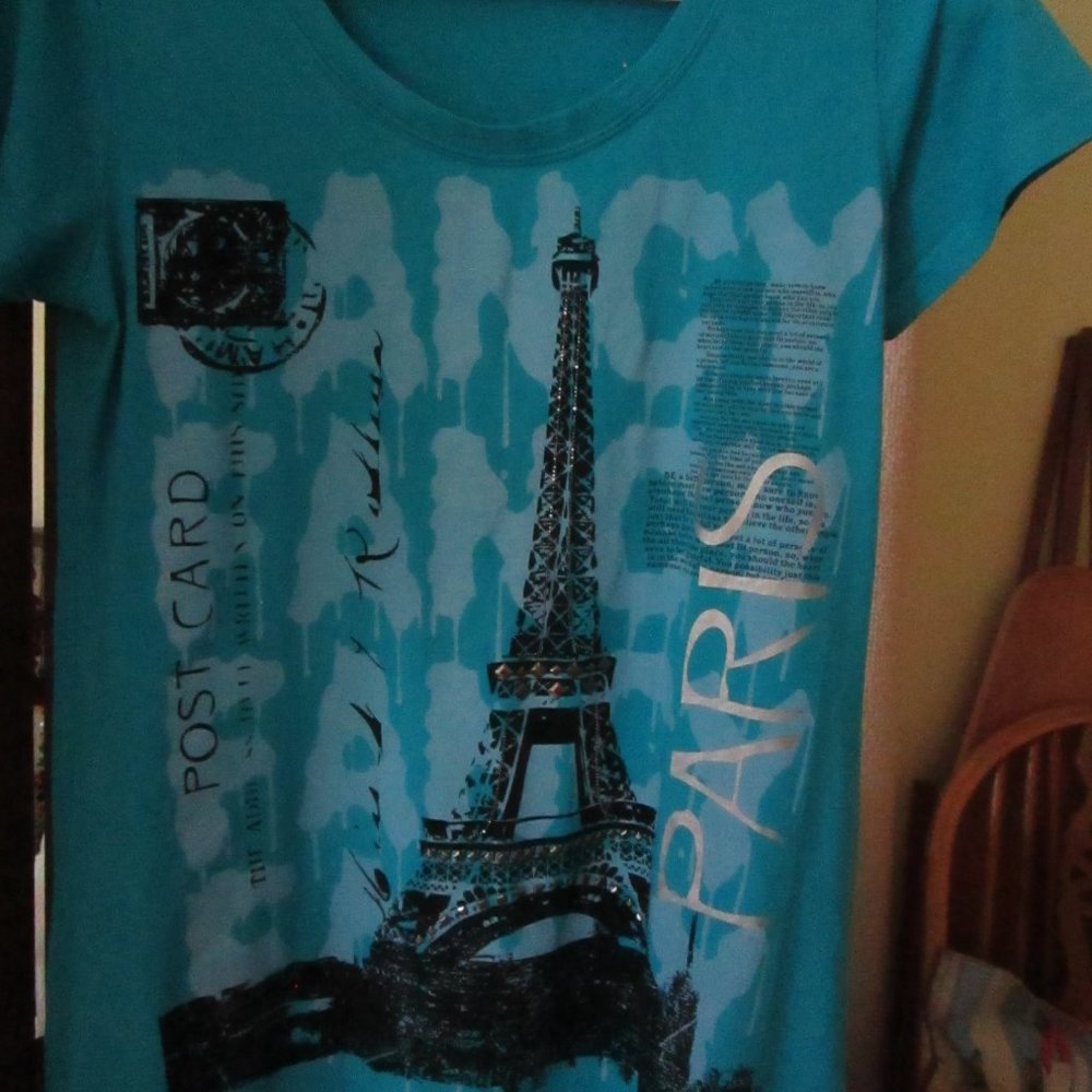 Teal Marie Claire Boutiques Paris Women's Tunic